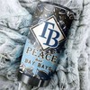 Tampa Bay Rays MLB Tumbler with "Peace, Love and Baseball" Design
