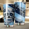Tampa Bay Rays MLB Tumbler with skull design and custom MLB logo