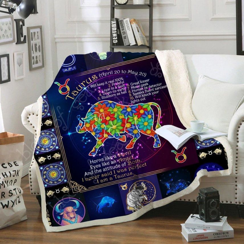 Taurus Sofa Blanket Th504 - Perfect for Astrology Lovers