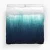 Teal Ombre Duvet Cover Bedding Set - Complete Quilt Bed Set for Queen Size Bed