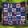 Team Buffalo Bills Quilt Blanket - Perfect for Fans of the Team