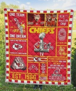 Team Kansas City Chiefs Football Quilt Bedding Set