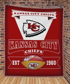 Team Kansas City Chiefs NFL Football Collection Quilt Bedding Set for Sports Fans