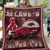 Team NCAA Arkansas Razorbacks Loved Quilt Bedding Set