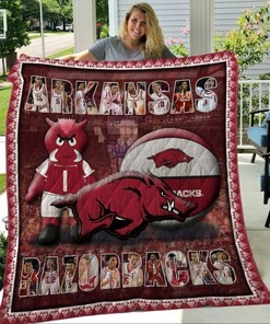 Team NCAA Arkansas Razorbacks Loved Quilt Bedding Set