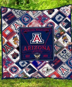 Team Ncaa Arizona Wildcats Combined Loved Quilt Bedding Set Vintage