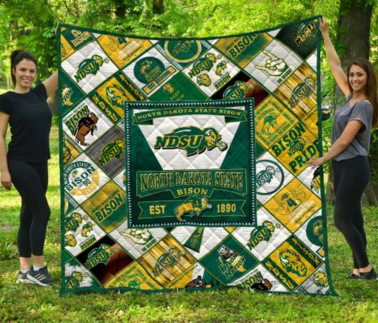 Team North Dakota State Bison NCAA Quilt Bedding Set