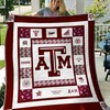 Team Texas Aggies Ncaa Full Size Quilt Bed Set with Soft Quilt Blanket