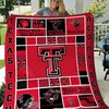 Tech Red Raiders Combined Texas Ncaa Quilt Bedding Set with Soft Quilt Blanket for Fans