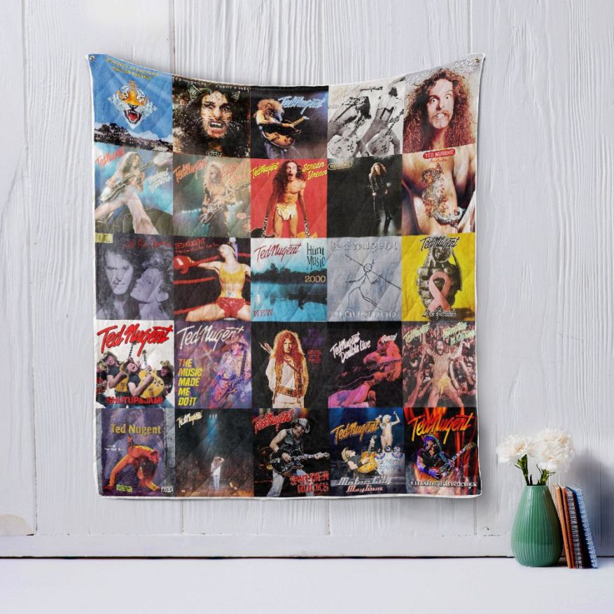 Ted Nugent Quilt Blanket - Ted Nugent-Style Bedding