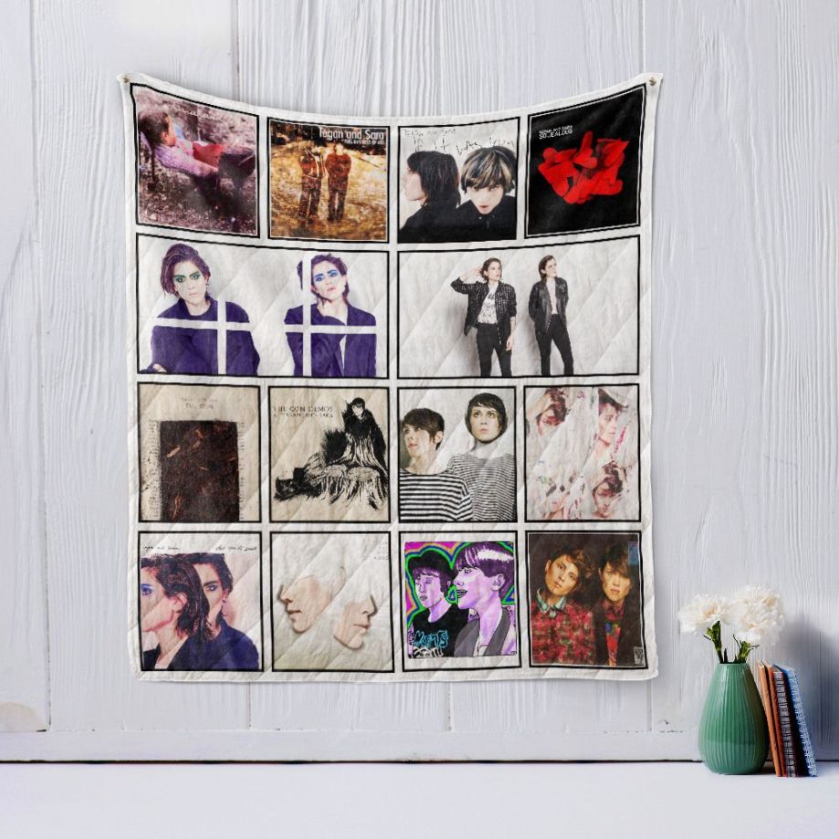 Tegan And Sara Inspired Quilt Bedding Set for Indie Music Lovers