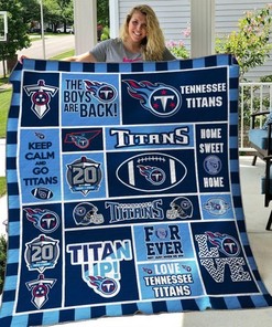 Tennessee Titans Quilt Blanket with Premium Comfy Sofa Throw