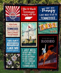 Tennessee You Can Take The Girl Out of Tennessee Quilt Bedding Set with Quilt Blanket, Great Gift for Tennessee Lovers