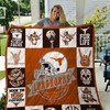 Texas Big Longhorns Ncaa Quilt Bedding Set with Soft Quilt Blanket for Fans