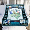 Texas Girl Fleece Blanket Quilt Blanket - Ideal for Girls