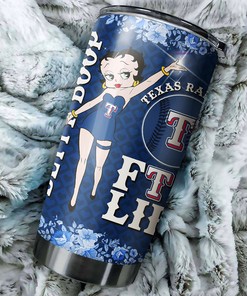 Texas Rangers MLB Tumbler for Betty Boop fans with MLB logo