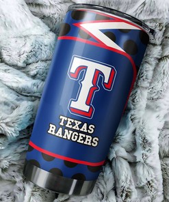 Texas Rangers MLB Tumbler for Fanatics with personalized MLB logo