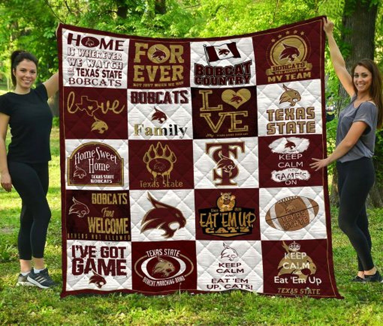 Texas State Bobcats NCAA Quilt Blanket for Cozy Nights