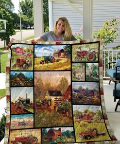 Thank To The Farmers Farmer Tractor Quilt Blanket with Bed Set Cute