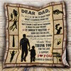 Thank You For The Love And Support To My Dad from Kids Personalized Quilt Blanket with Quilt Bedding Set Full