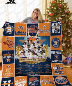 Thank You For The Memories Houston Astros Quilt Bedding Set - For Fans of the Baseball Team