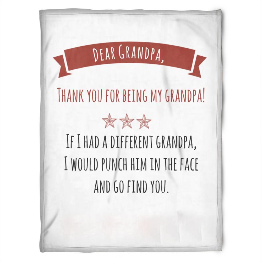 Thank You Grandpa Quilt Bedding Set for Grandparents - A Present Filled with Love and Gratitude