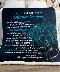 Thank You Mother-in-Law Blanket - the Perfect Gift for Family Bonding