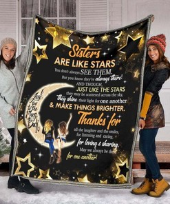 Thank You Quilt Bedding Set for Sister: All the Laughter and Smiles Fleece Blanket