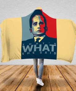 That's What She Said! Michael Scott Quilt Blanket for The Office Fans