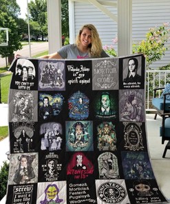 The Addams Family Duplex Themed Quilt Blanket with Keywords