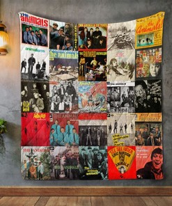 The Animals Album Covers Quilt Bedding Set for Music Collectors