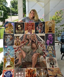 The Big Lebowski Fanart Quilt Blanket for Movie Fans