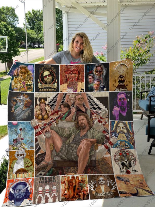 The Big Lebowski Fanart Quilt Blanket for Movie Fans