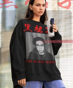 The Black Skirts Vintage Sweatshirt | Band Homage Sweater | Retro Fan Merch | Musician Apparel