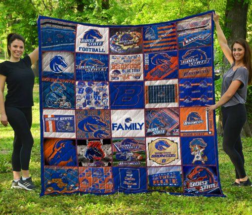 The Boise State Broncos Quilt Blanket for Sports Fans
