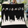 The Buildings from Friends TV Show Season: Plus Size Quilt Blanket