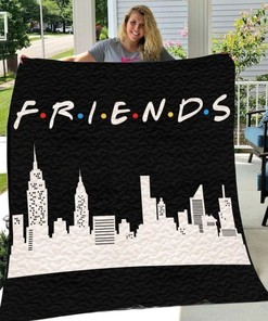 The Buildings from Friends TV Show Season: Plus Size Quilt Blanket