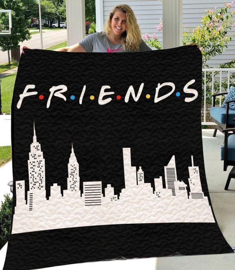 The Buildings from Friends TV Show Season: Plus Size Quilt Blanket