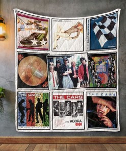 The Cars Album Covers Quilt Bedding Set for Music Lovers