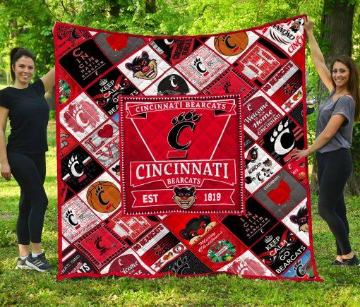 The Cincinnati Bearcats Quilt Blanket - The Perfect Quilt Bedding Set for College Sports Fans