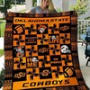 The Cowboys NCAA Oklahoma State Cowboys Combined Quilt Bedding Set