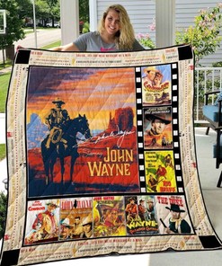 The Duke John Wayne Hot Quilt Bedding Set for Fans