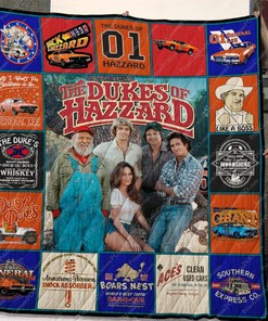 The Dukes Of Hazzard Vintage Style Quilt Blanket for Classic TV Fans