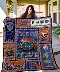 The Florida Gators Ncaa Quilt Bedding Set with Love Quilt Blanket for Girls