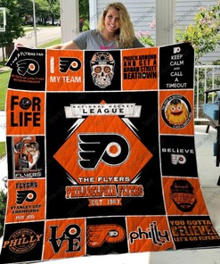 The Flyers Philadelphia Flyers Quilt Bedding Set for Sports Fans