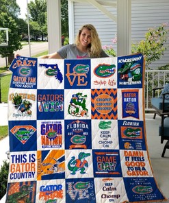 The Gators Florida Gators Combined Quilt Blanket for Sports Fans