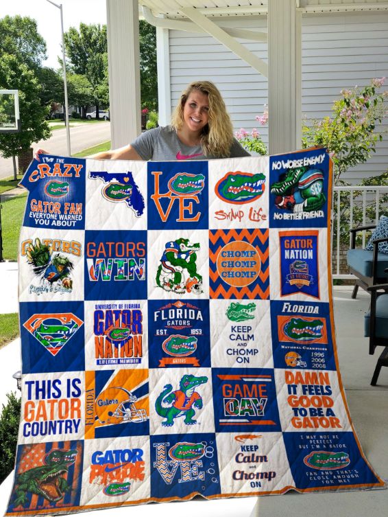 The Gators Florida Gators Combined Quilt Blanket for Sports Fans