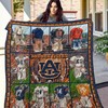 The Greatest Players NCAA Auburn Tigers Combined Quilt Blanket for Auburn Fans