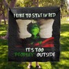 The Grinch Likes to Stay in Bed Quilt Blanket - Perfect for Winter Nights