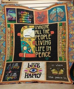 The Hippie Pattern Quilt Blanket for Full of Life Fans